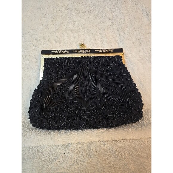 Vintage Style Beaded Evening Clutch - Picture 1 of 9